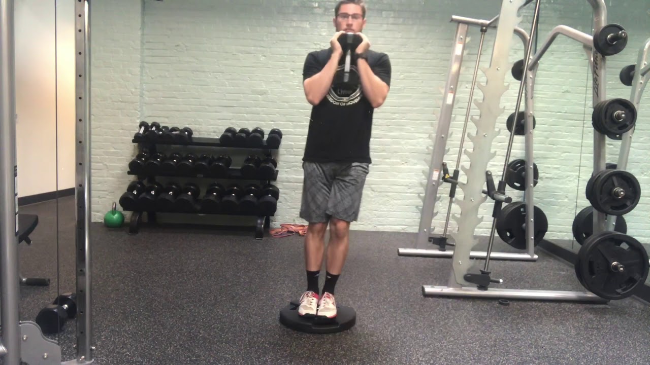 DB Goblet Lateral Lunge from Deficit - YouTube