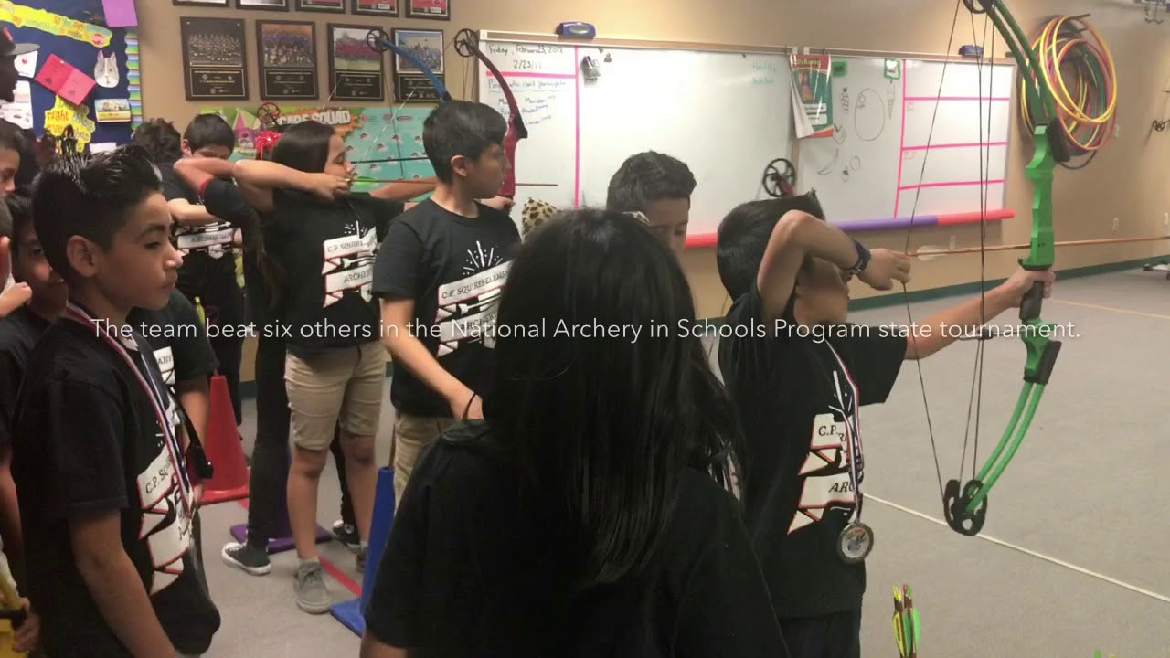 Squires Elementary archery team YouTube