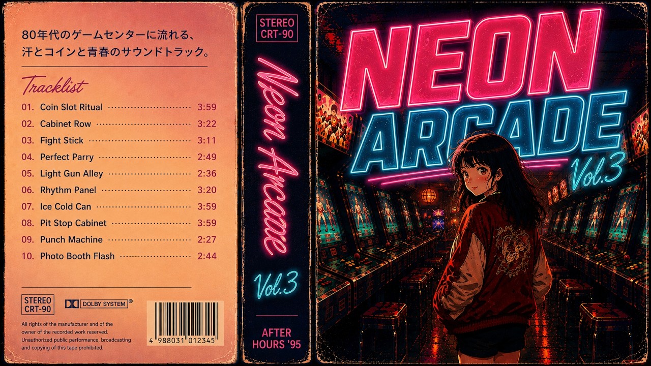 Neon Arcade Vol.3 🕹️ Synthwave & Chiptune for Gaming, Coding