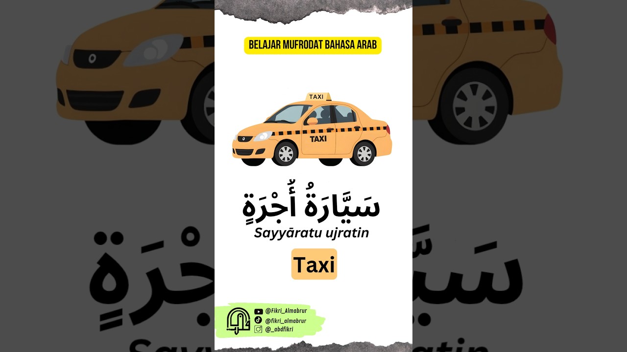 Bahasa Arab Taxi #belajarbahasaarab #learnarab