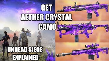 How to complete Undead siege & unlock aether crystal camo  & Zombie undead tank Dempsey cod mobile