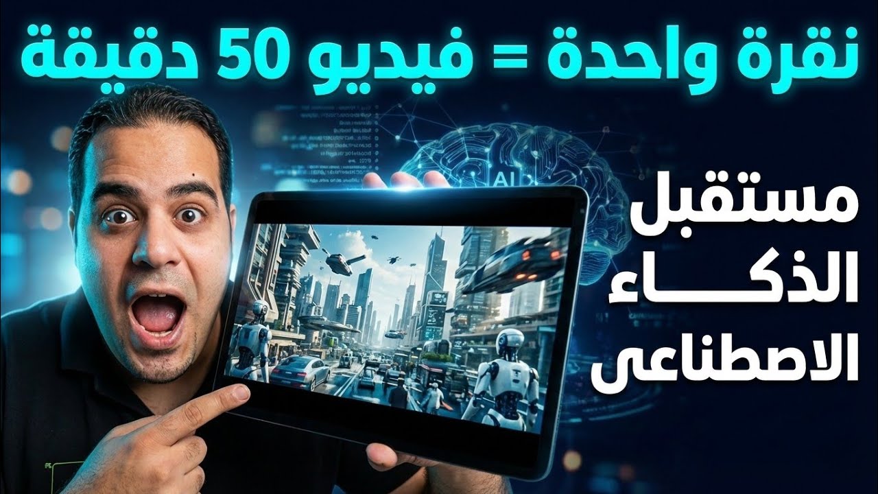 اخيرا عمل فيديو طويل 50 دقيقة بالـ AI بنقرة واحدة | MagicLight AI