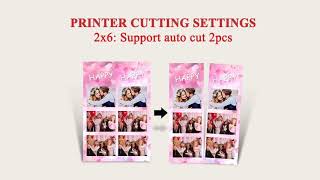 How to setting hiti printer to cut model.