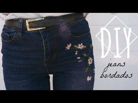 DIY Bordar jeans Monica Beneyto - YouTube