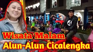 Wisata Alun-alun Cicalengka suasana malam