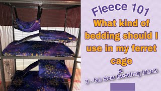 What kind of bedding should I use in my ferret cage?