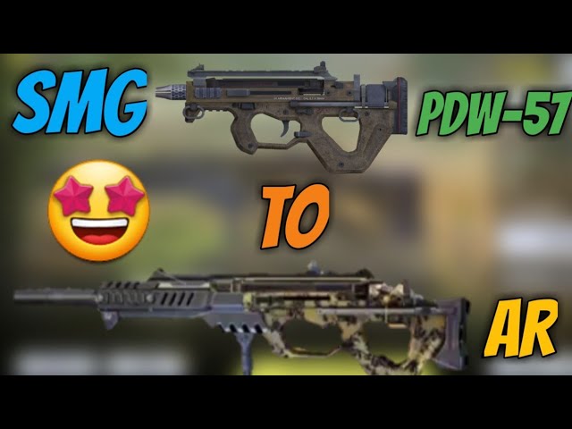 How To Turn Your Pdw 57 Smg Into Assult Rifle Smg To Ar Using Gunsmith Codm Call Of Duty Mobile Youtube