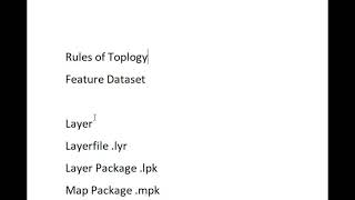 Lecture 4 Feature Datasets and Data Packages