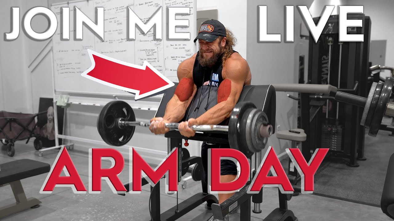 LIVE 】BUILD BIG ARMS WITH ME!!! YouTube