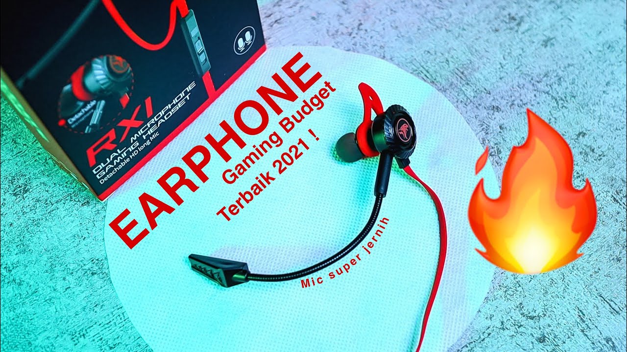 EARPHONE GAMING MURAH TERBAIK 2021 ! REVIEW MOWI RX1 EARPHONE YouTube