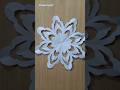 Easy beautiful paper snowflake🌺🌸| paper snowflake making #snowflakes #viralshorts #trendingshorts