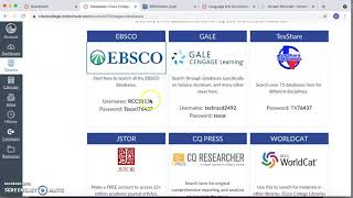 Library Database Instructions