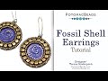 Fossil Shell Earrings - DIY Jewelry Making Tutorial by PotomacBeads