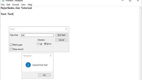 How to Find or Replace Text in Notepad or WordPad