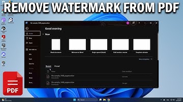 How To Remove Watermark from PDF - Easy Fix