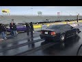 Challenger Hellcat Redeye drag race vs super quick Mustang Cobra