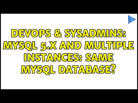 DevOps & SysAdmins: MySQL 5.x and multiple instances: same mysql database?