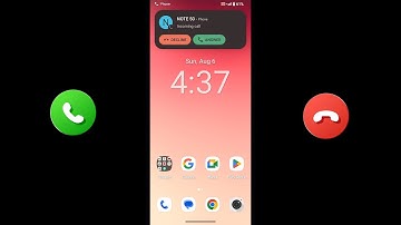 Cubot NOTE 50 Screen Video incoming call