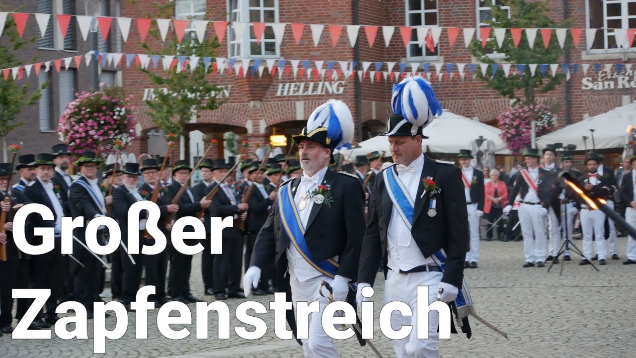 Großer Zapfenstreich 2024 des Bürger- und Junggesellen Schützenverein Coesfeld König: Jan Brüggemann