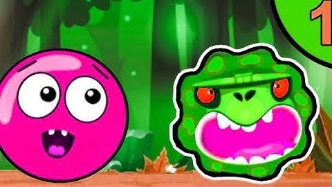 MON BALL agains Monsters #1 -  GREEN JUNGLE - Gameplay Walkthrough level 1-6 (games for kids)