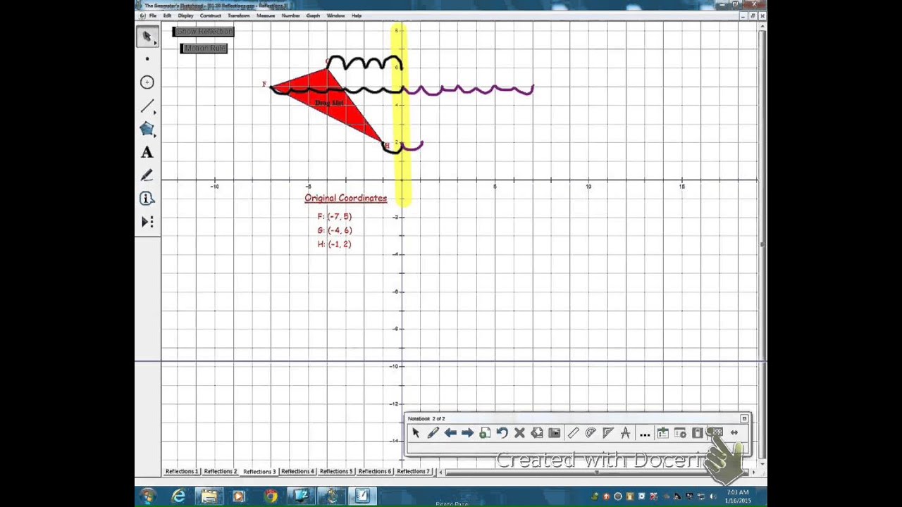 Unit 3 Reflections on a Coordinate Plane - YouTube