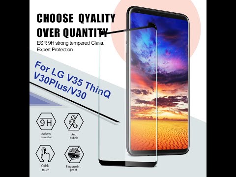 LG V35 ThinQ Tempered Glass Screen Protector + Istallation