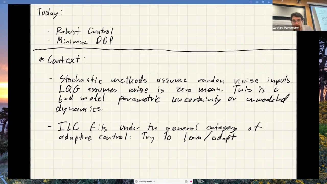 Optimal Control (CMU 16-745) 2023 Lecture 20: Robust Control and Minimax Optimization