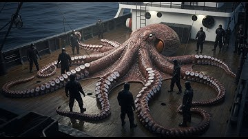 How Canned Squid Is Made 🦑 | Giant Squid Processing & Modern Seafood Factories
