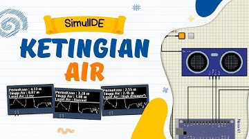 Mengukur Ketinggian Air Dengan Sensor Ultrasonik | SimulIDE
