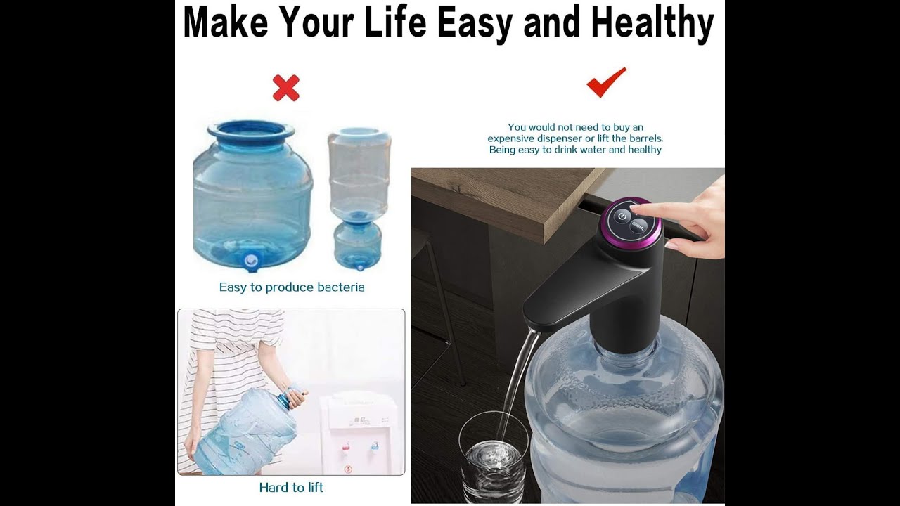 Hoteon Automatic water Dispenser Pump for Drinking water can Unboxing