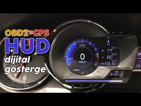 OBD2 + GPS Head Up Display - Dijital Gösterge İncelemesi