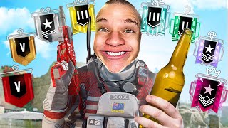 1v1 Vs EVERY Rank But Im Drunk..(Rainbow Six Siege) | Full Stream 1/12/2024