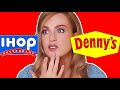 Irish Girl Tries DENNYS Vs IHop - Which is Better?