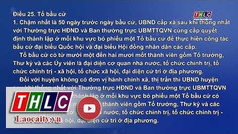 Phổ biến luật bầu cử Quốc hội và HĐND các cấp (1/3/2021) | THLC