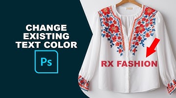 how to change existing text color in photoshop