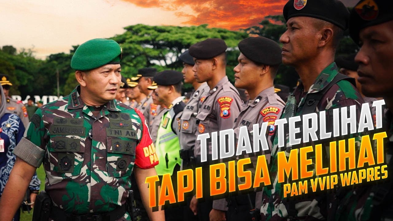 KOMANDAN CEK PASUKAN ketika ada kunjungan WAPRES