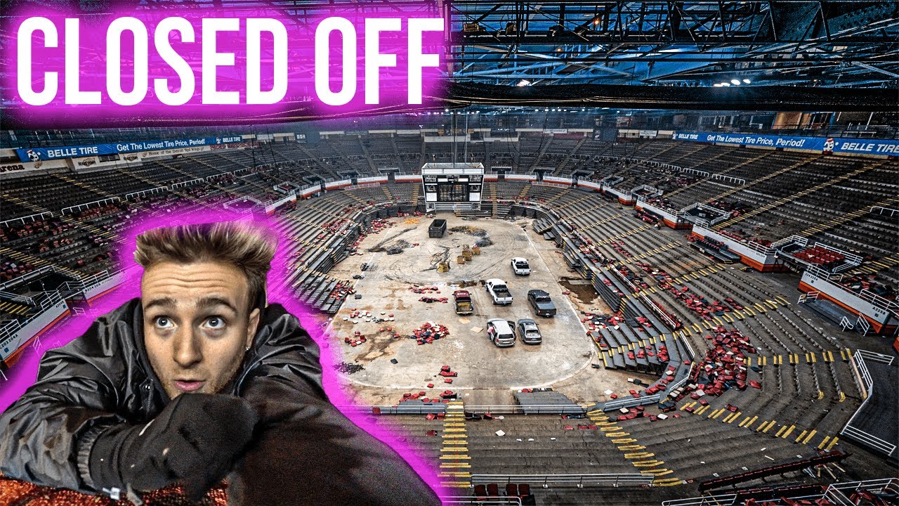 Incredible, but heartbreaking drone footage of Joe Louis Arena demolition -  HockeyFeed