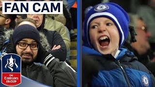 Chelsea Fans Celebrate Extra Time Winner! | Fan Cam | Leicester 1-2 Chelsea | Emirates FA Cup