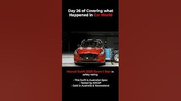 Is MARUTI SWIFT safe? 1 🌟 | rarewheels | #swift #crashtest #shorts