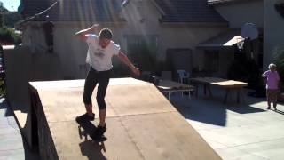 360 Mute Grab on Backyard Launch Ramp
