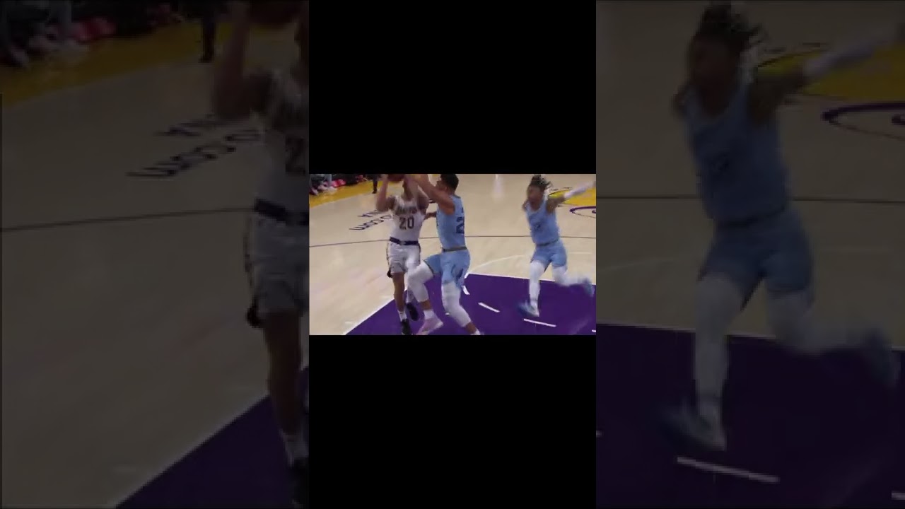 Ja Morant s Head Touches The Backboard shorts basketball 