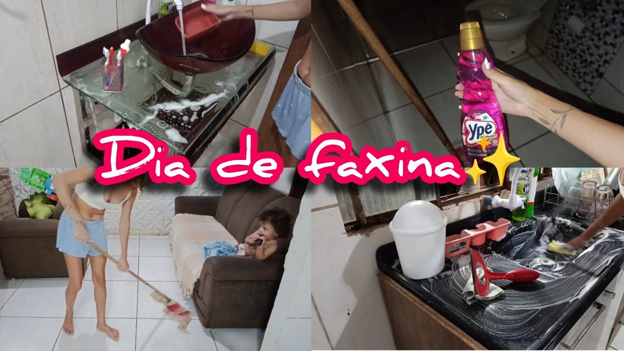 Primeira faxina do ano!✨🤍SOMOS +1000 inscritos🙏