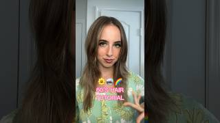 60’s Hair Tutorial🌼🪩🌈 #hairtutorial #60s #vintagestyle #1960s