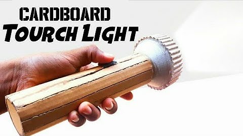 How to Make a Cardboard Torch Light at Home