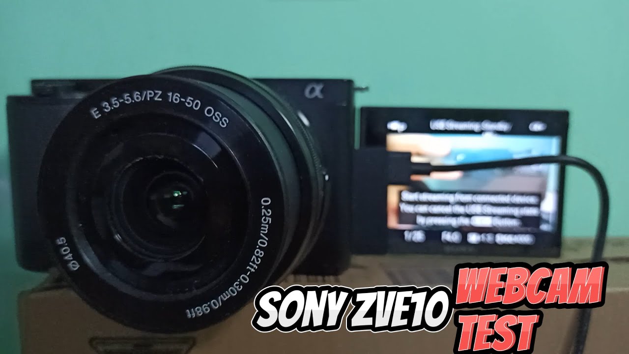 Webcam test for sony zv e10 how to use sony zv e10 as webcam pc or