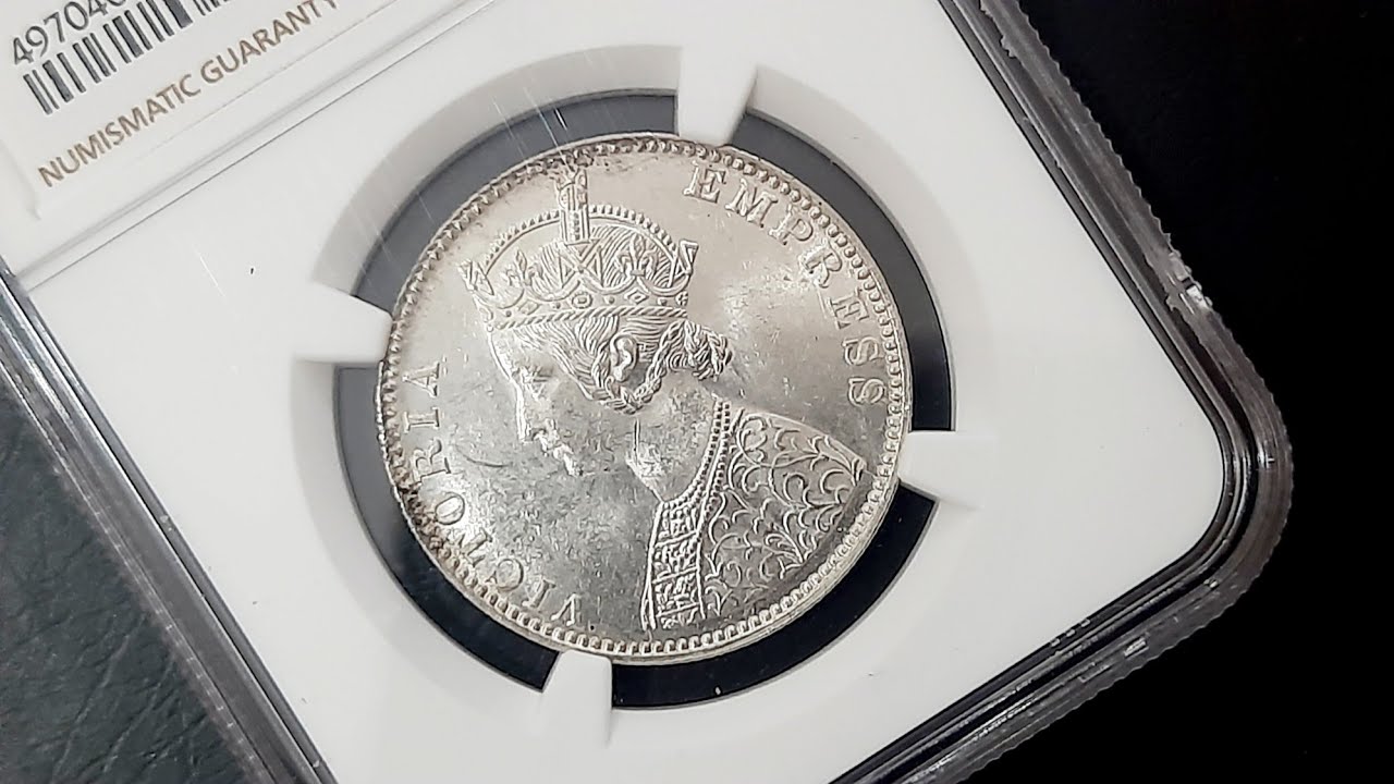 1 Rupee Silver Coin Victoria Empress 1901 | NGC Coin - YouTube