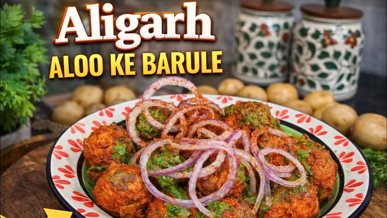 Aligarh famous aaluu ke barule, crispy allu Chaat 
