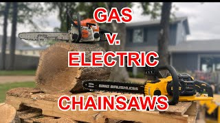 Chainsaw Showdown Dewalt Flexvolt V. Stihl Gas Chainsaw