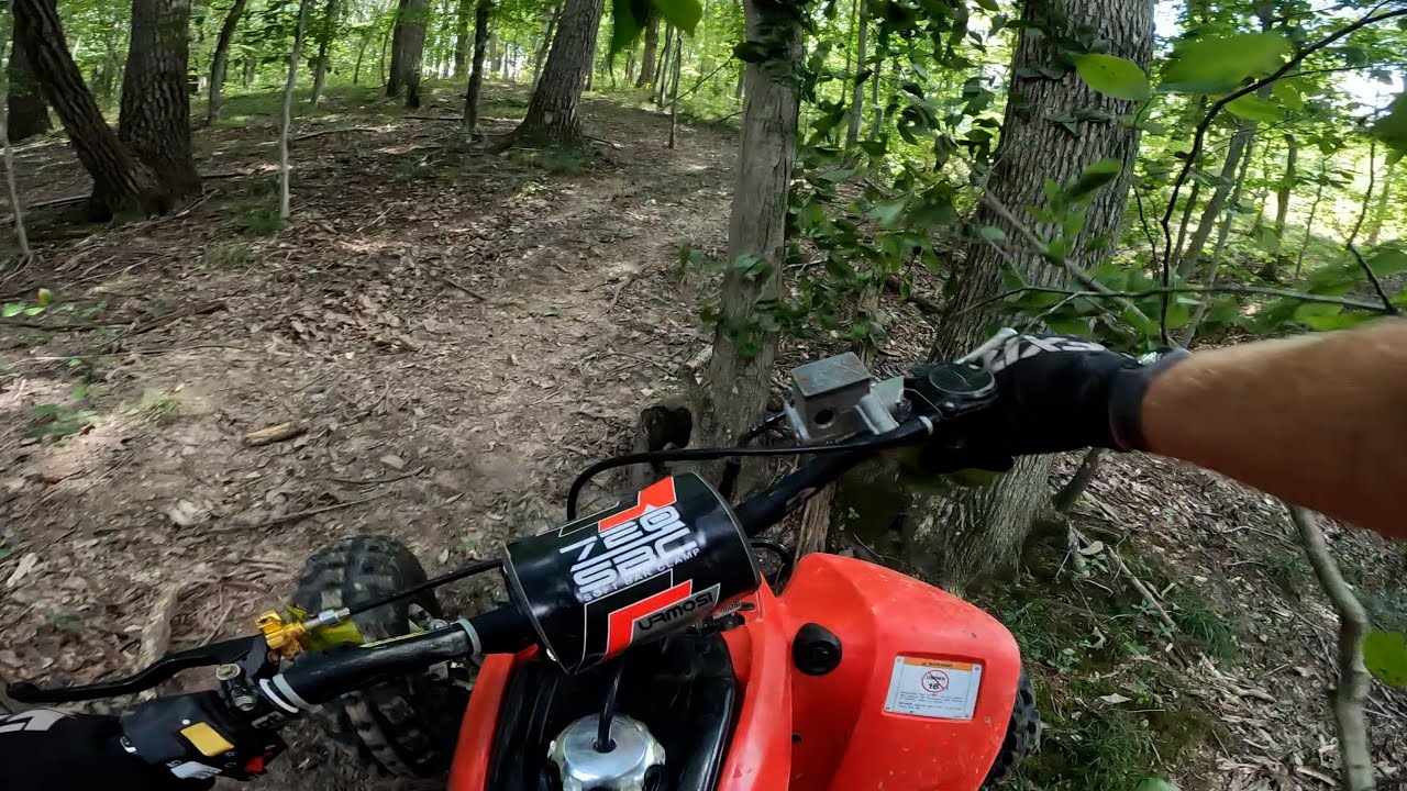 Flying Into Trees on My 2007 Honda 400ex