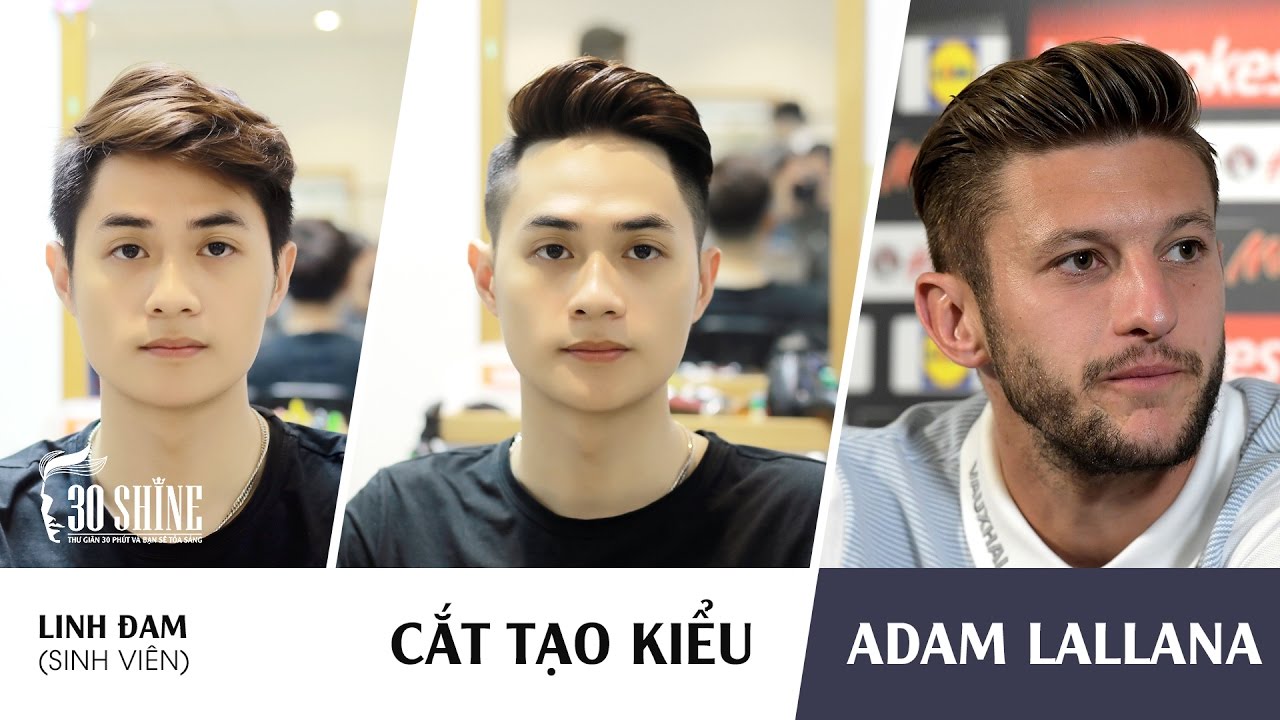 Cắt tạo kiểu Side Swept | Phong cách Adam Lallana |... - youtube